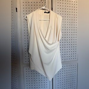 Ralph Lauren Cream Drape Top